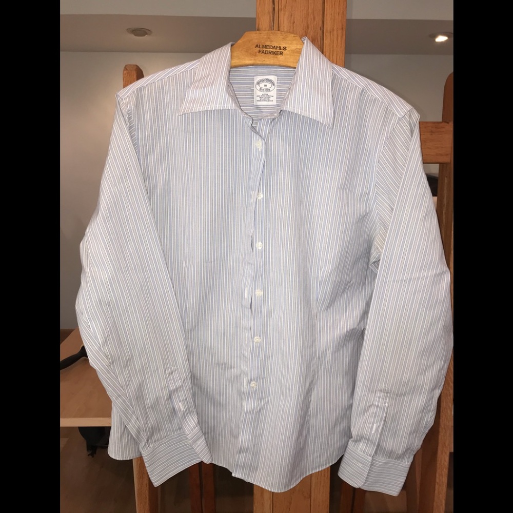 Brooks Brothers pinstripe fitted shirt